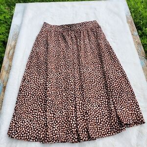 Elegant LEOTA Brown Maxi Skirt Size LARGE